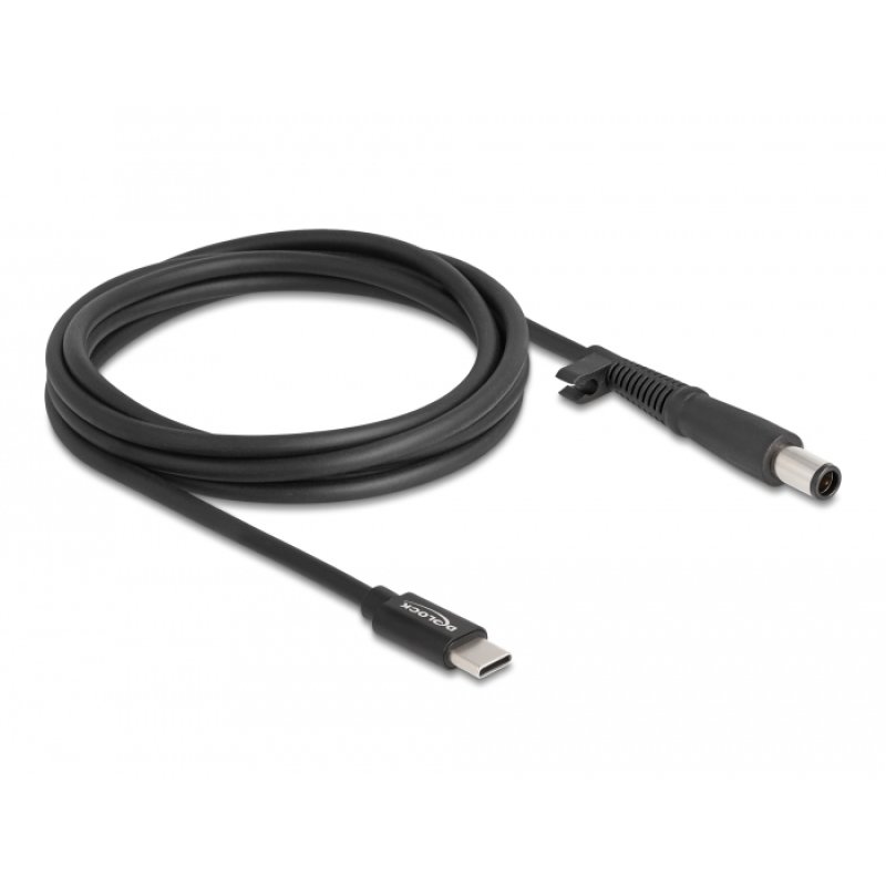 DeLOCK Câble de chargement de laptop USB Type-C mâle à HP 7,4 x 5,0 mm mâle