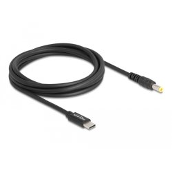 DeLOCK Laptop Charging Cable USB Type-C male to 5.5 x 2.5 mm male