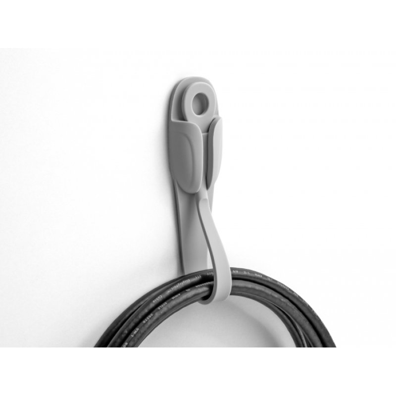 DeLOCK Cable holder with strap self-adhesive set 3 pieces