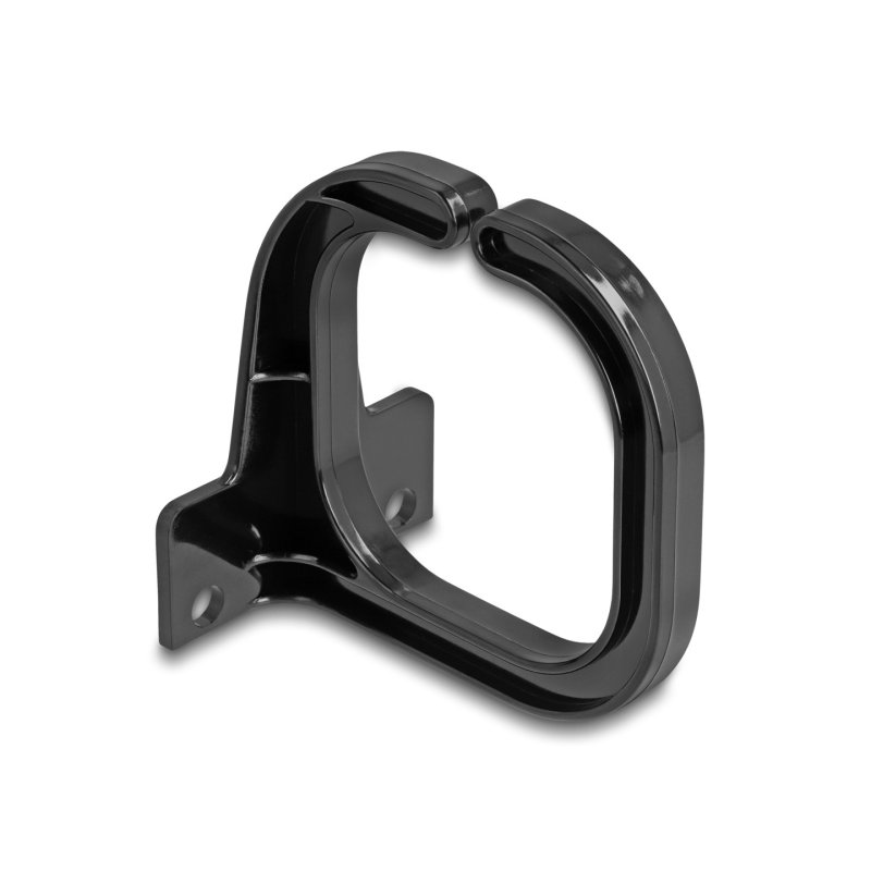 DeLOCK Support de câble 83 x 60 mm avec plaque de montage, noir