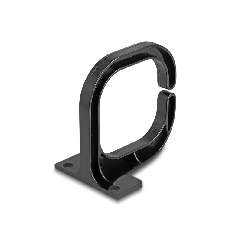 DeLOCK Support de câble 83 x 60 mm avec plaque de montage, noir