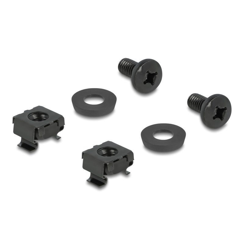 DeLOCK Support de câble 83 x 60 mm avec plaque de montage, noir