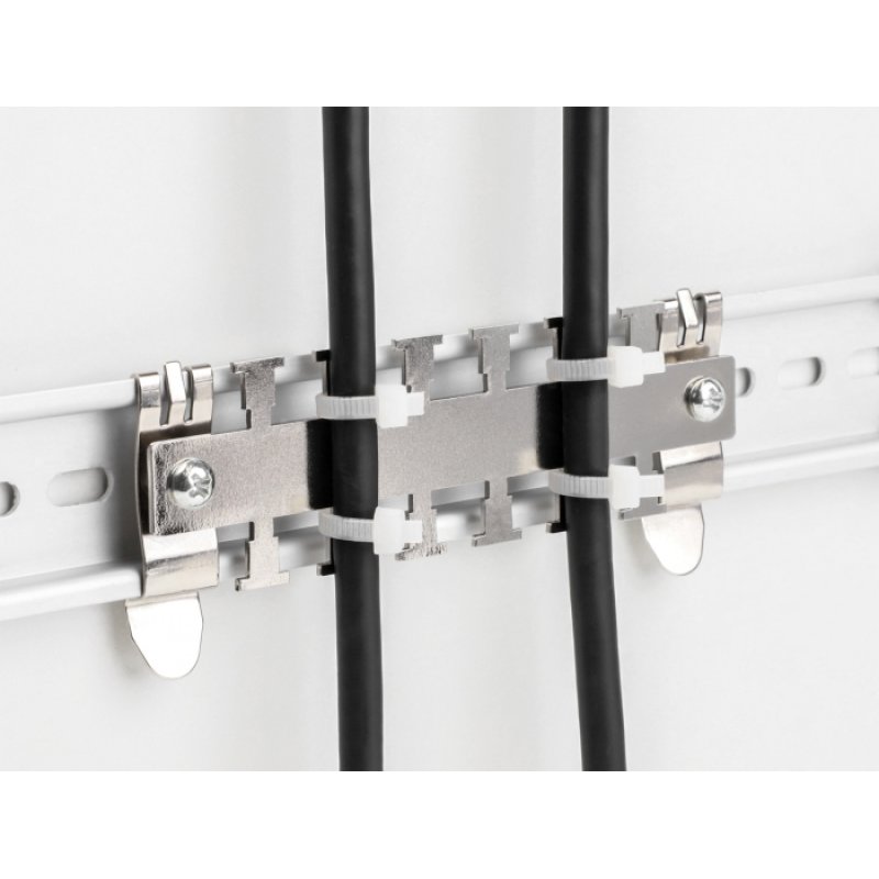 DeLOCK Cable Clamp for DIN Rail