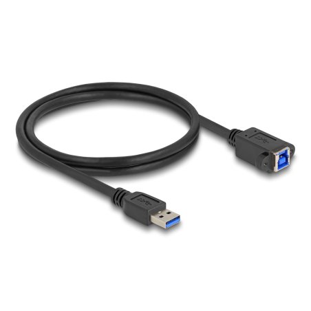 Delock USB 5 Gbps Kabel USB Typ-A Stecker zu USB Typ-B Buchse zum Einbau 1 m schwarz