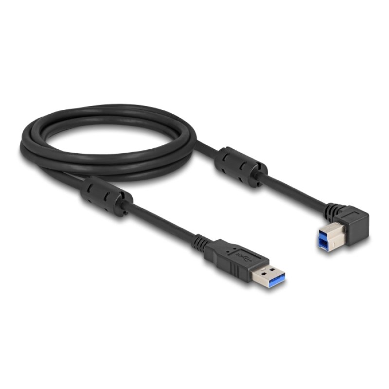DeLOCK USB 5 Gbps Câble Type-A mâle vers Type-B mâle 90° angulée à droite 2 m