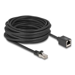 DeLOCK 90323 câble de réseau Noir 10 m Cat6a S/FTP (S-STP)