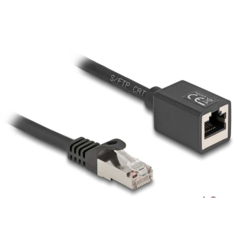 DeLOCK 90323 câble de réseau Noir 10 m Cat6a S/FTP (S-STP)
