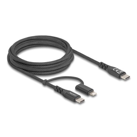 DeLOCK 81171 câble USB 2 m USB C USB C/Lightning Noir