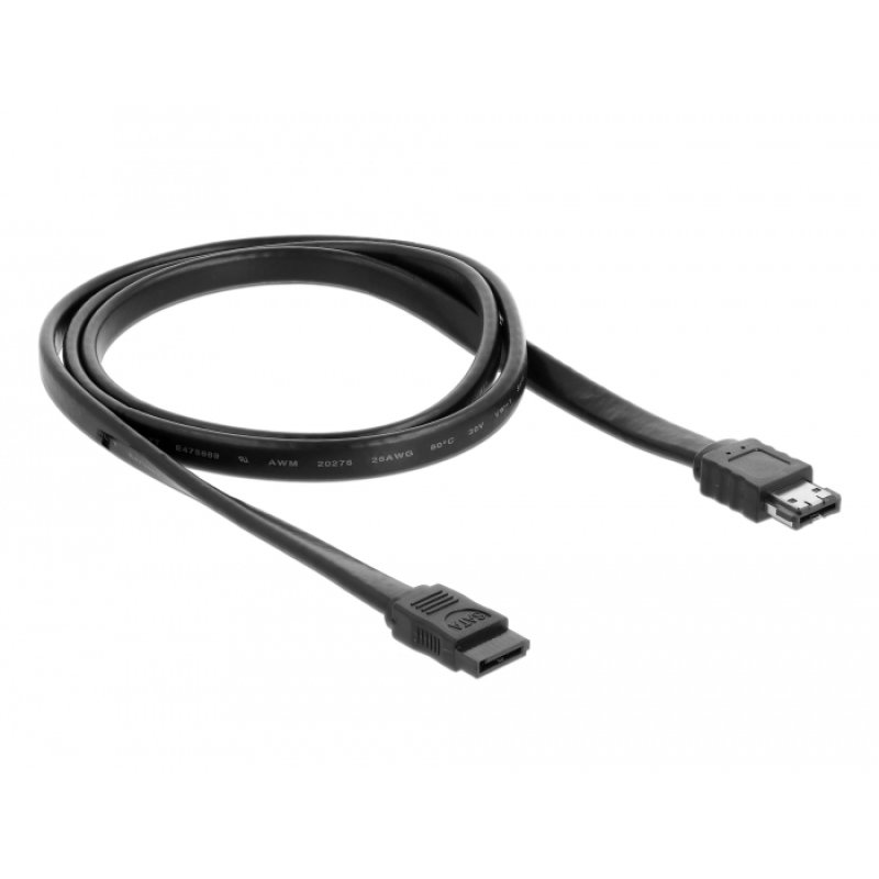 Delock Kabel SATA 3 Gb/s Buchse eSATA Buchse 1 m schwarz