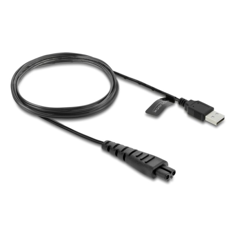 DeLOCK 90985 câble électrique Noir 1,2 m USB A 2 broches