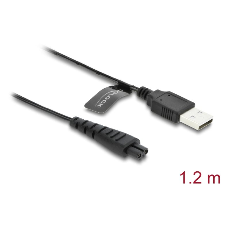 Delock USB Ladekabel 5 V für Elektrorasierer kompatibel mit Remington HC4250, MB4200, MB6850, XR1330 Serie - Rasierer