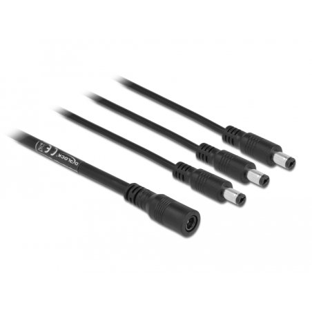DeLOCK Cable DC Splitter 5.5 x 2.1 mm 1 x female to 3 x male