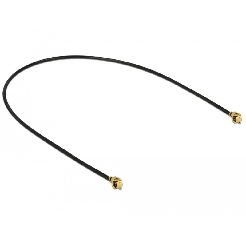 DeLOCK 89608 câble coaxial 1.13 0,2 m MHF (I-PEX) Noir, Or