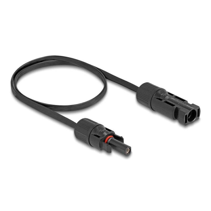 DeLOCK DL4 Solar Flat Cable male to female 60 cm black