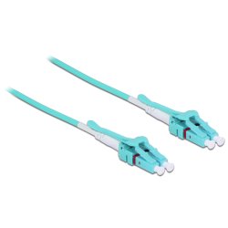 DeLOCK 1m, 2xLC InfiniBand/fibre optic cable LC Turquoise