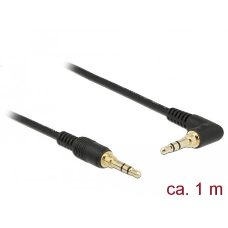 DeLOCK 85566 câble audio 1 m 3,5mm Noir