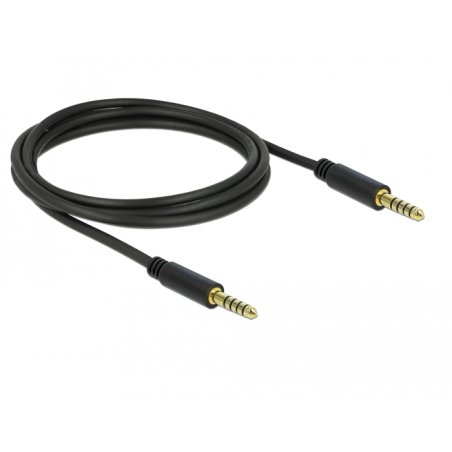 DeLOCK 85792 câble audio 2 m 4.4mm Noir