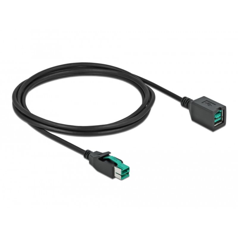 DeLOCK PoweredUSB extension cable 12 V 2 m