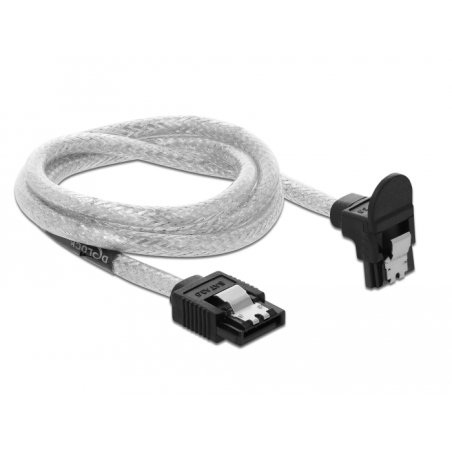 DeLOCK 85347 câble SATA 0,7 m SATA 7-pin Noir, Transparent