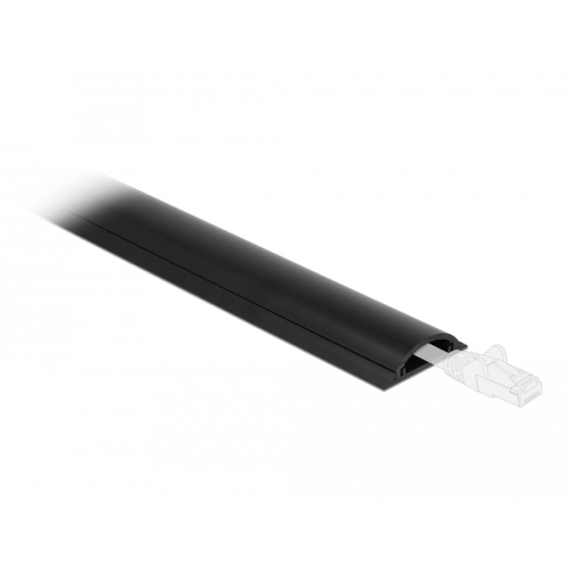 DeLOCK Cable Duct self-adhesive 70 x 20 mm - length 1 m black