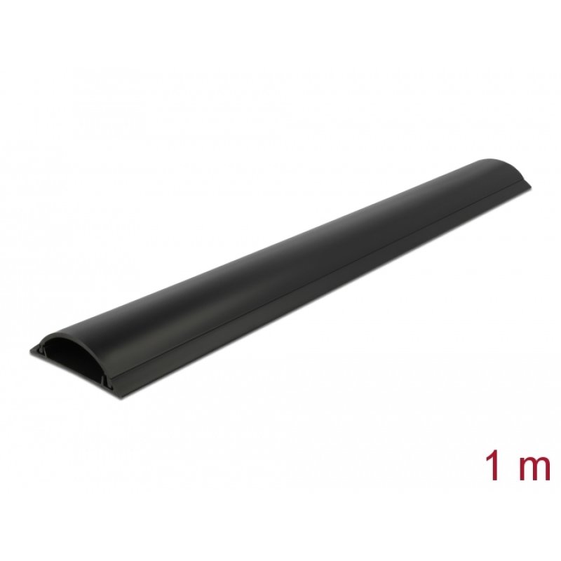DeLOCK Cable Duct self-adhesive 70 x 20 mm - length 1 m black
