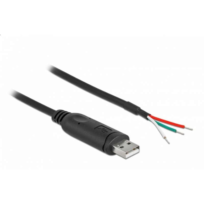 DeLOCK Adapter cable USB 2.0 Type-A to Serial RS-232 with 3 open wires 2 m