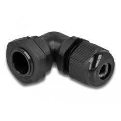 DeLOCK Presse-étoupe PG9 angulé 90° noir