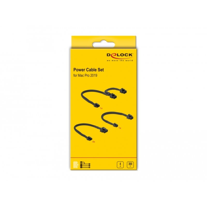 DeLOCK Power Cable Set suitable for Mac Pro 2019
