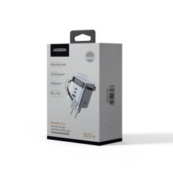 UGREEN Chargeur 100W 2C1A GaN avec cable Retractable USB-C
