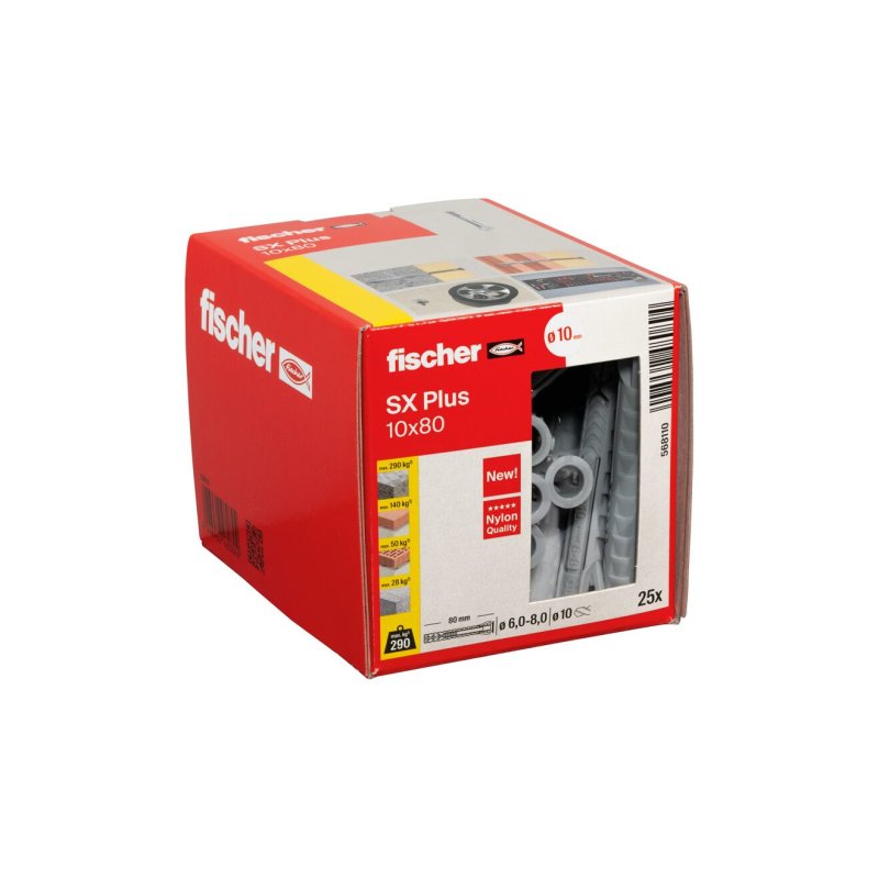 Fischer Dübel SX Plus 10x80 25 St.