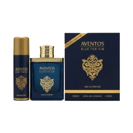 Fragrance World Aventos Blue Eau de Parfum 100ml Deo 50ml Fragrances gift sets