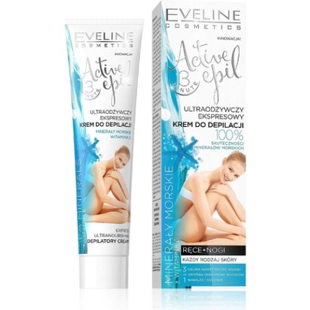 Eveline Active Epil Depilatory Body Cream with Sea Minerals for All Skin Types