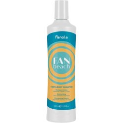 Fanola Fanbeach Moisturizing Shower Shampoo for Hair and Body 350ml with Coconut Oil