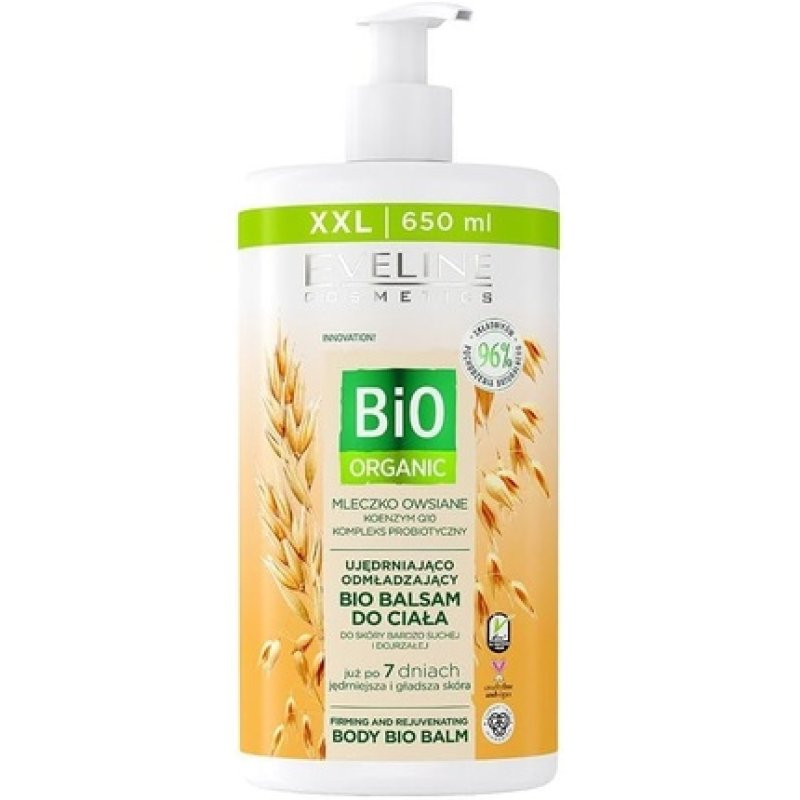 Eveline Organic Oat Milk Firming & Rejuvenation Body Balm 650ml