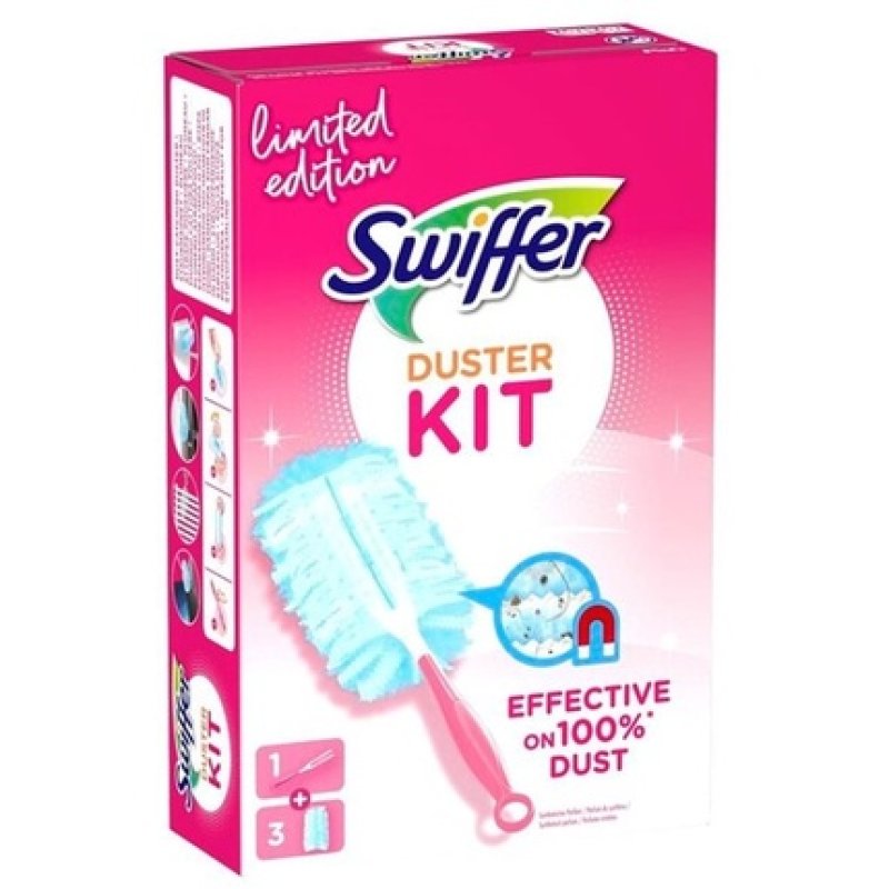 Swiffer Duster Starter Kit Limited Edition Pink With 1 Handle And 3 Refills