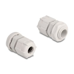 DeLOCK Presse-étoupes M12 10 unités gris