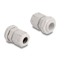DeLOCK Cable Gland M16 10 pieces grey