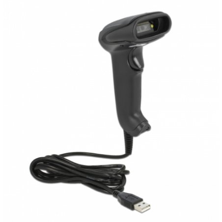 DeLOCK USB Barcode Scanner 1D and 2D with connection cable - German Version