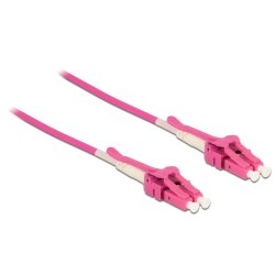 DeLOCK 85133 InfiniBand/fibre optic cable 2 m LC Pink