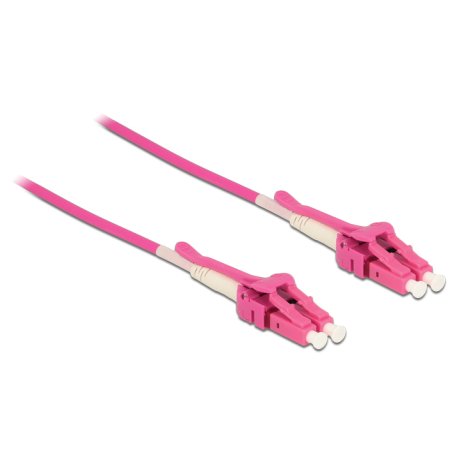 DeLOCK 85133 câble InfiniBand et à fibres optiques 2 m LC Rose
