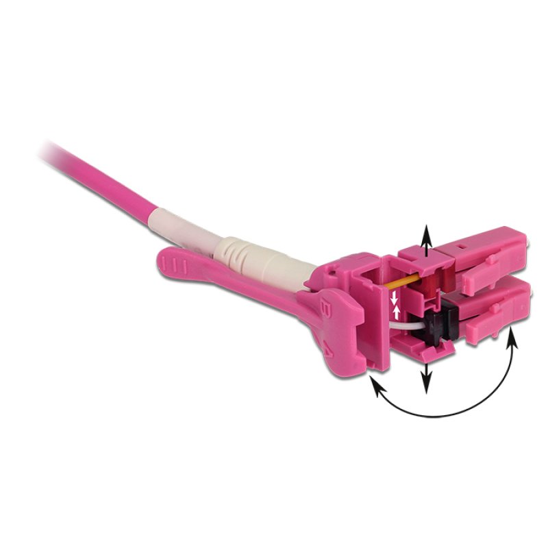 Delock Kabel Lichtwellenleiter LC LC Multimode OM4 Uniboot 2 m