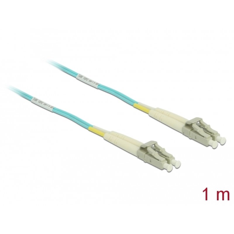 DeLOCK Cable Optical Fibre LC to LC Multi-mode OM3 1 m