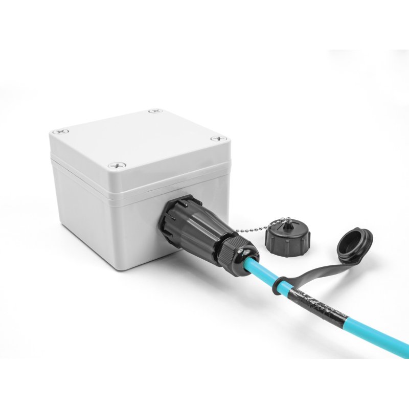 DeLOCK Optical fiber cable LC Duplex to LC Duplex with protective cap multi-mode OM3 IP68 dust and waterproof 2 m