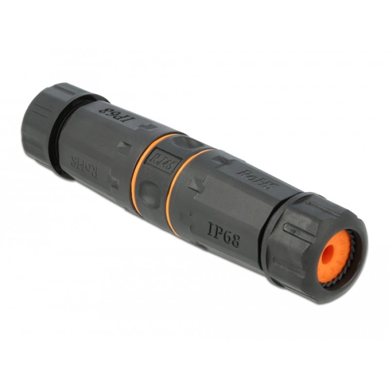 DeLOCK Connecteur de câble RJ45 femelle vers RJ45 femelle Cat.6A étanche