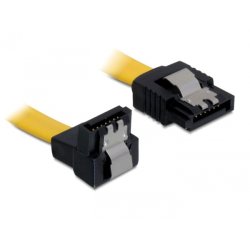 DeLOCK 0.1m SATA M/M câble SATA 0,1 m Jaune