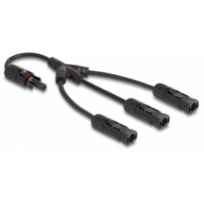 DeLOCK DL4 Solar Splitter Cable 1 x female to 3 x male 35 cm black