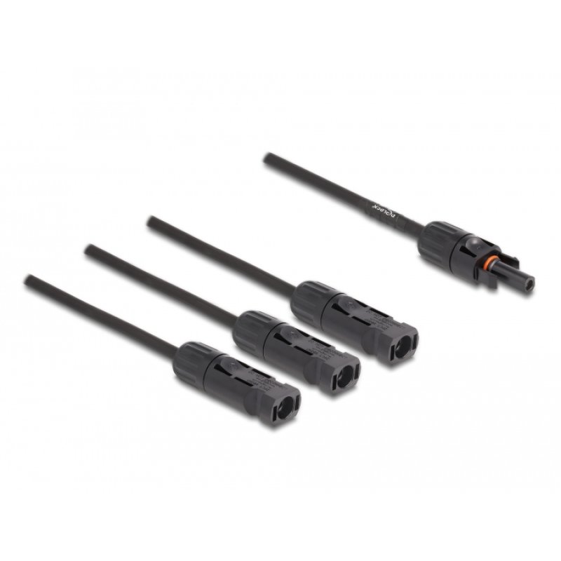 DeLOCK DL4 Solar Splitter Cable 1 x female to 3 x male 35 cm black