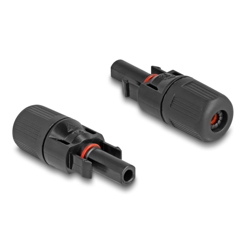 DeLOCK DL4 Solar Connectors for cables for crimping, male and female, black 2 pcs