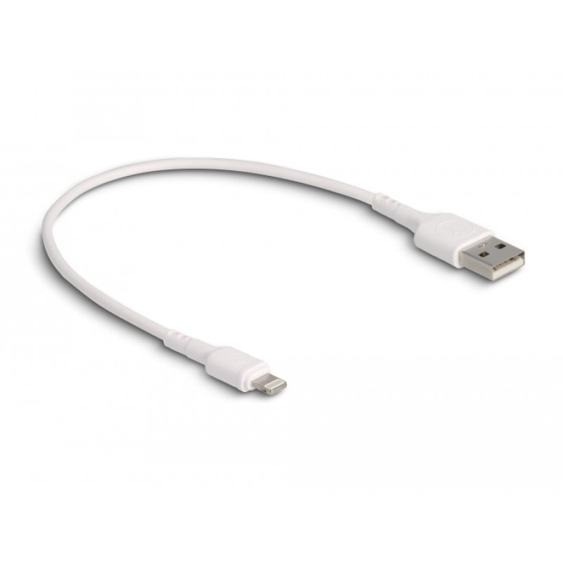 DeLOCK USB Charging Cable for iPhone, iPad, iPod white 30 cm