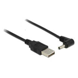 Delock Kabel USB Power DC 3,5 x 1,35 mm Stecker 90° 1,5 m